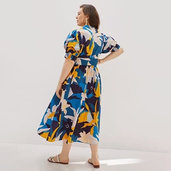 ANTHROPOLOGIE | 100% Cotton Ronika Botanical Maxi Dress | NWT - Picture 4 of 10